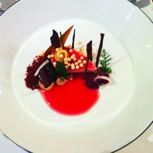 Duck liver with cranberry