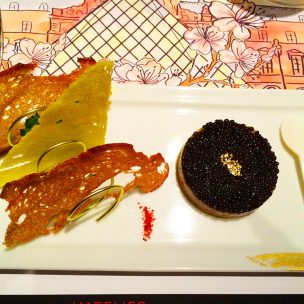 Sologne imperial caviar on a symphony of salmon tartar