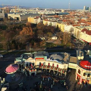 View of Prater from Ferris Wheel