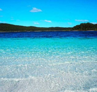 Crystal clear water at Lake Mackenzie on Fraser Island