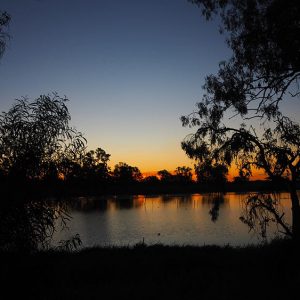 Sunset at Woolwash lagoon