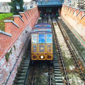 The funicular to Buda Castle