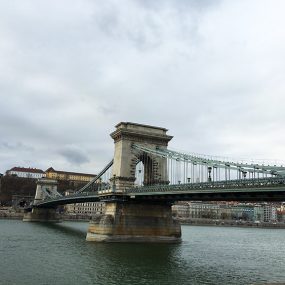 View of the Chain Bridge from Pest