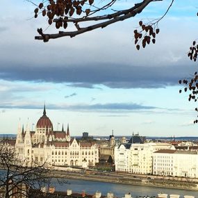 View of the Hungarian Parliament on the way to Buda Castle