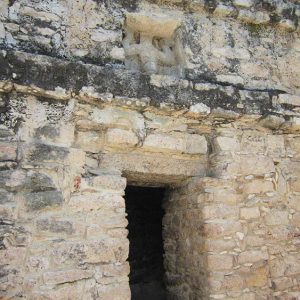 Temple of the Descending God at the top of the pyramid