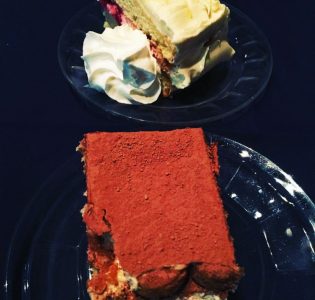 Desserts -Tiramisu and Raspberry and Lemon Torte