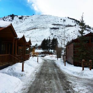Path to our log cabin
