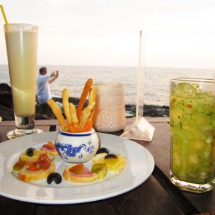 Tapas with our cocktails