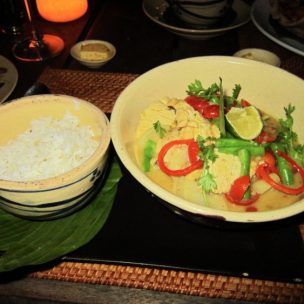 Thai green chicken curry