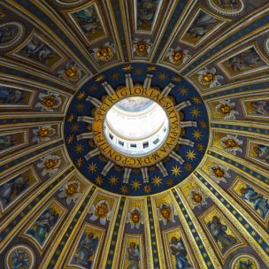 The dome in the St Peter’s Basilica