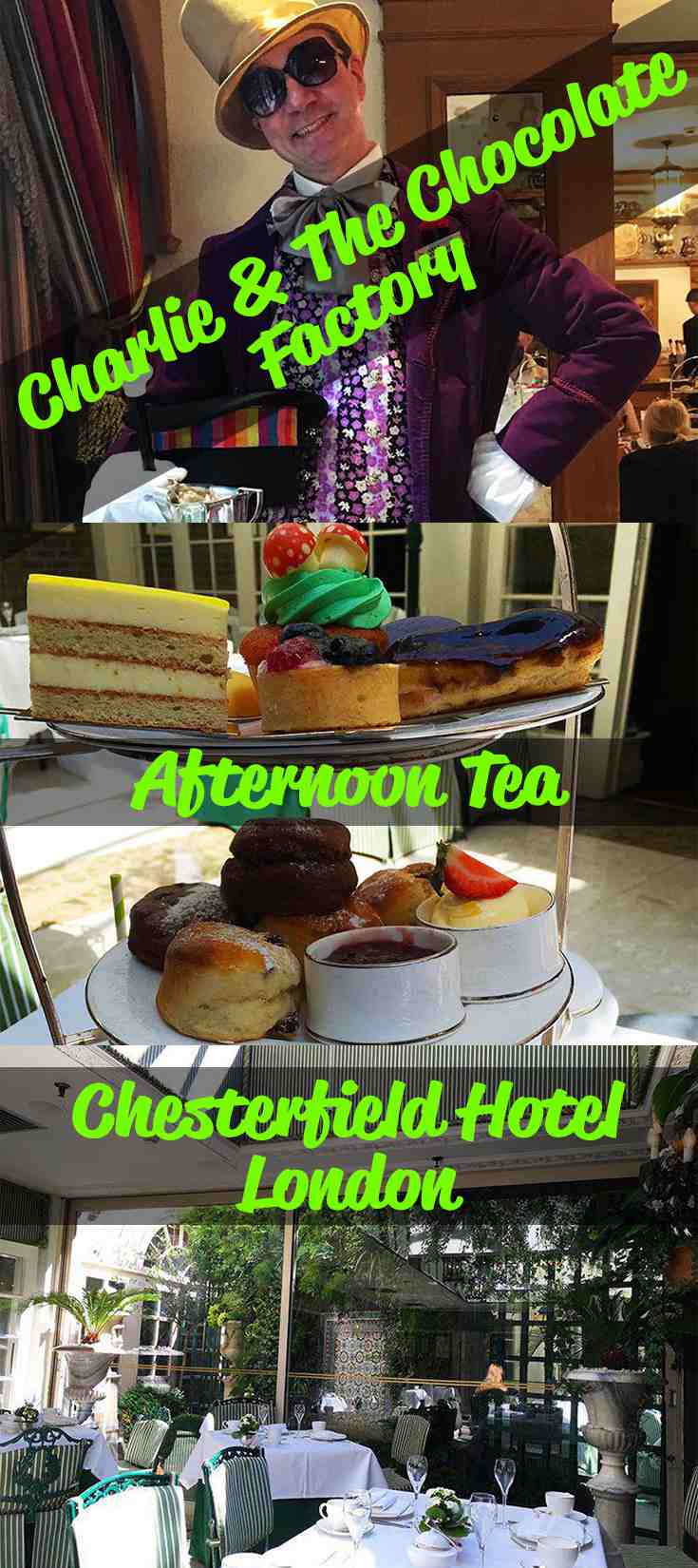 Afternoon Tea @ The Chesterfield Hotel – WhodoIdo: An afternoon tea theme of Charlie and the Chocolate Factory at the Chesterfield Hotel in Mayfair.  An afternoon tea with a twist!