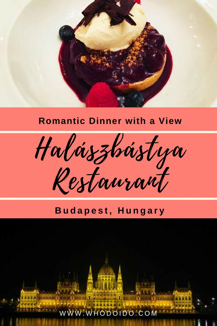 A Romantic Dinner with a View @ Halászbástya Restaurant, Budapest, Hungary - WhodoIdo: If you’re looking for a romantic dinner with a view, then look no further! Halászbástya Restaurant is located in the beautiful Fisherman’s Bastion. Enjoy views of the Hungarian Parliament and chain bridge from your table! | #whodoido #dinnerwithaview #romanticdinner #foodietravel #Halászbástyarestaurant #budapesttravel #hungary #foodie