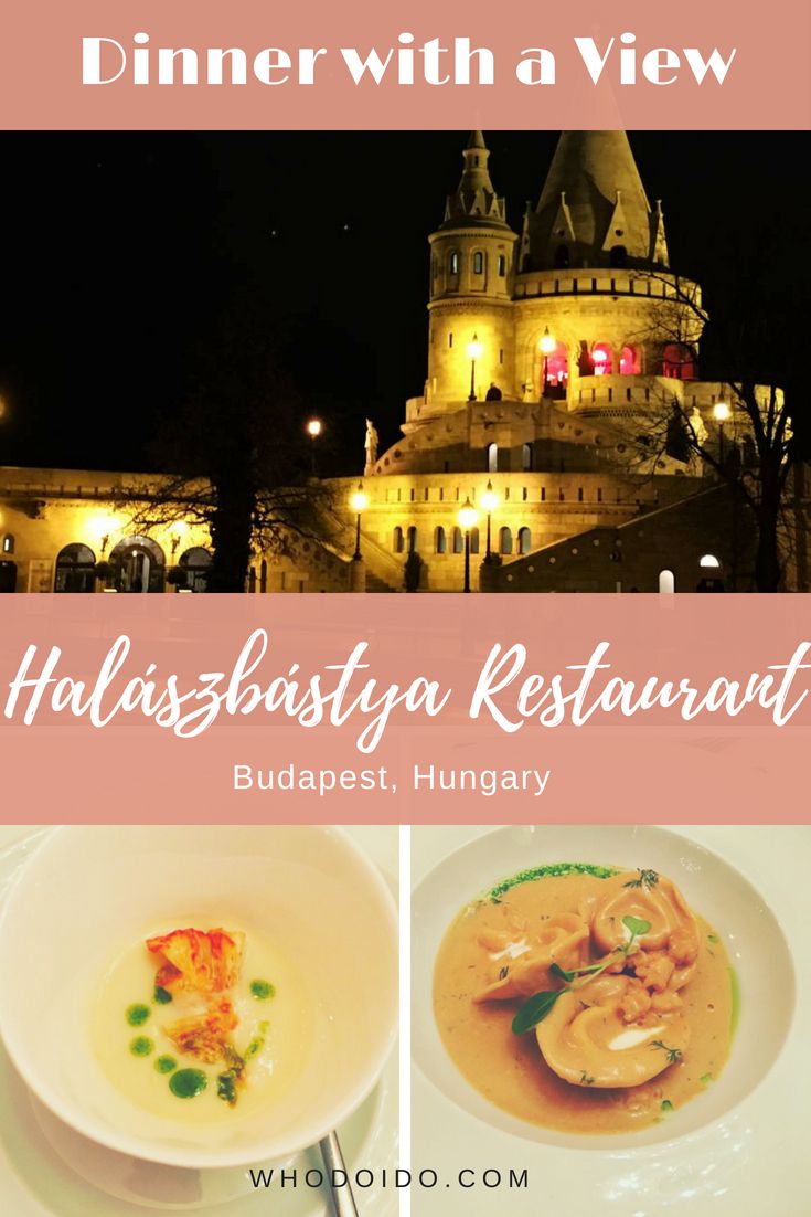 A Romantic Dinner with a View @ Halászbástya Restaurant, Budapest, Hungary - WhodoIdo: If you’re looking for a romantic dinner with a view, then look no further! Halászbástya Restaurant is located in the beautiful Fisherman’s Bastion. Enjoy views of the Hungarian Parliament and chain bridge from your table! | #whodoido #dinnerwithaview #romanticdinner #foodietravel #Halászbástyarestaurant #budapesttravel #hungary #foodie