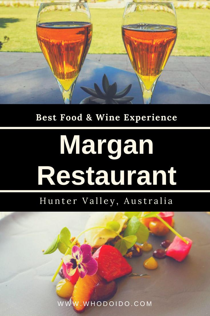 The Best Food & Wine Experience @ Margan Restaurant, Hunter Valley, Australia – WhodoIdo: A fantastic food and wine experience at Margan Winery located in the Hunter Valley. Opt for the table outside for views of the vineyard. Choose the tasting menu with each wine perfectly matched for each course!
