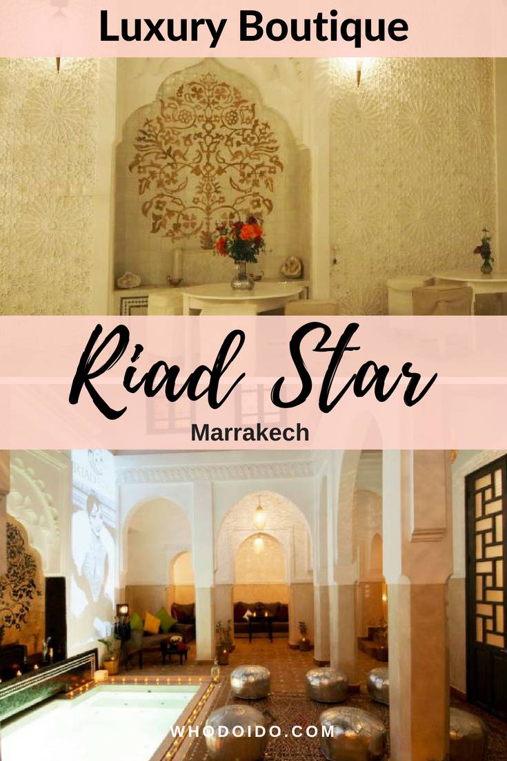 A Stylish & Intimate Boutique Riad @ Riad Star, Marrakech: A romantic and luxurious riad located in the heart of the Medina. Each of the 13 rooms is uniquely decorated with a Jazz theme. Enjoy a romantic meal on the roof terrace or just relax with a glass of fresh mint tea. Why not book a cookery class at the Riad Star and prepare some authentic Moroccan dishes!
