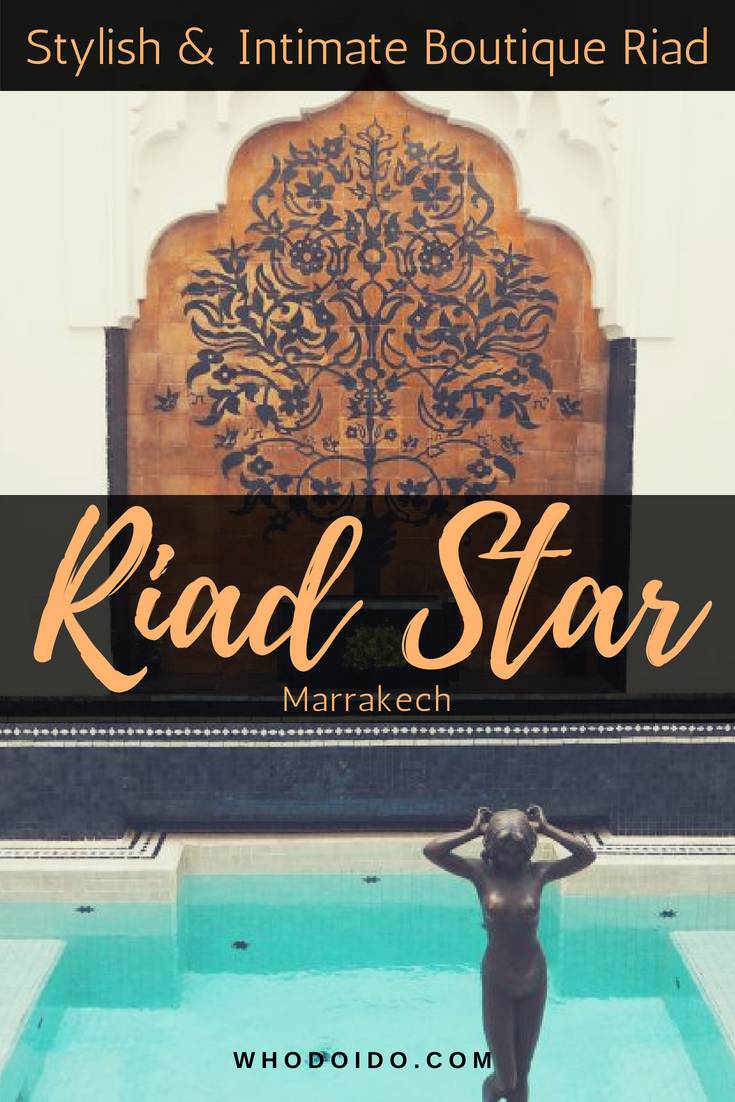 A Stylish & Intimate Boutique Riad @ Riad Star, Marrakech: A romantic and luxurious riad located in the heart of the Medina. Each of the 13 rooms is uniquely decorated with a Jazz theme. Enjoy a romantic meal on the roof terrace or just relax with a glass of fresh mint tea. Why not book a cookery class at the Riad Star and prepare some authentic Moroccan dishes!