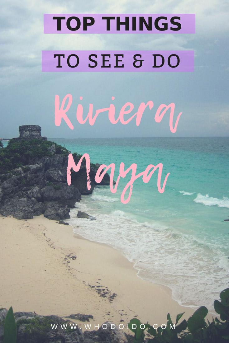 Our Top Things to See and Do in Riviera Maya, Mexico – WhodoIdo: So many places to see in a day in Riviera Maya. Ruins to visit - Chichen Itza and Coba, temples to climb, cenotes to swim in and/or a fun day out at Xplor.