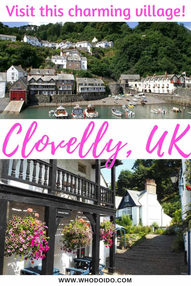 A Mini Day Guide to the charming and unique village of Clovelly, North Devon, UK – WhodoIdo: Explore this little fishing village along the coast of North Devon with breathtaking views of Bideford Bay. Stroll along the cobbled streets and stop off at a tea room for a traditional Devonshire cream tea! Find out why this village is so unique!