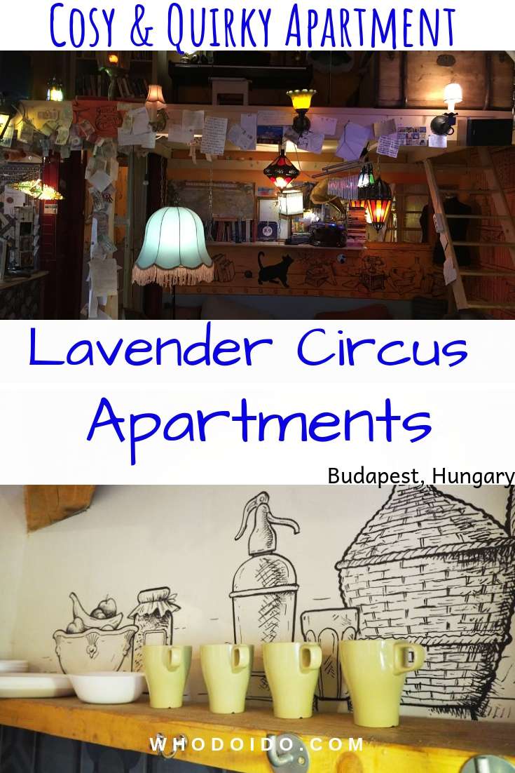 Lavender Circus Apartment, Budapest, Hungary – WhodoIdo: A unique hand drawn designed apartment located in the heart of Budapest. A bright, spacious, split level apartment with a fully equipped kitchen, lounge area and bathroom. A 20 min walk to Szechenyi Baths and Heroes’ Square and close to the State Opera House. Great value for money!