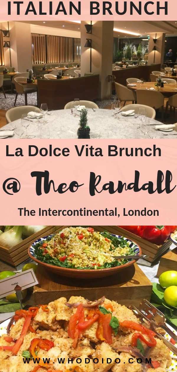 La Dolce Vita Weekend Brunch @ Theo Randall, The Intercontinental, London - WhodoIdo: Looking for a weekend brunch spot?  Try La Dolce Vita brunch at Theo Randall in the heart of London - a four course brunch with unlimited prosecco and bellinis!  Expect brunch classics with an Italian twist!