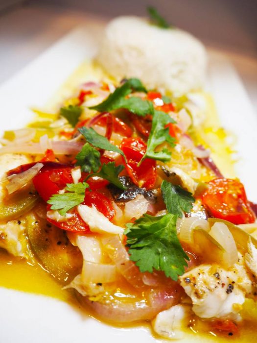 Quick and Simple Recipe of Oven Baked Sea Bass with White Wine ⋆ Who do