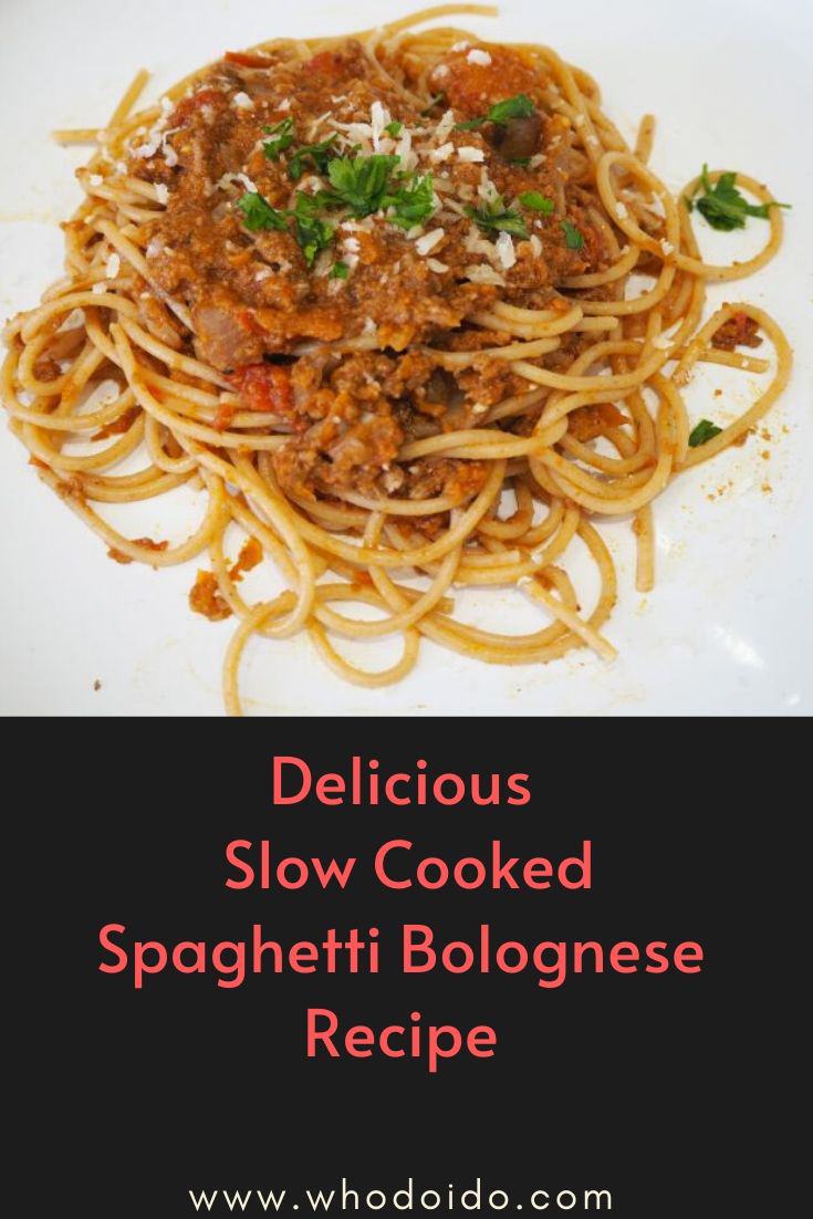 Delicious Homemade Spaghetti Bolognese Recipe - WhodoIdo: This easy to follow recipe for homemade spaghetti bolognese is perfect for an evening meal and great if you’re looking to batch cook. So simple to make and is absolutely delicious.