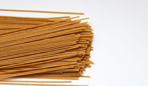 Dried wholewheat pasta to be served with the bolognese