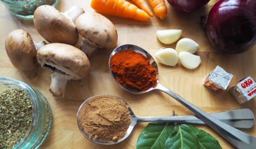 Ingredients for the bolognese sauce