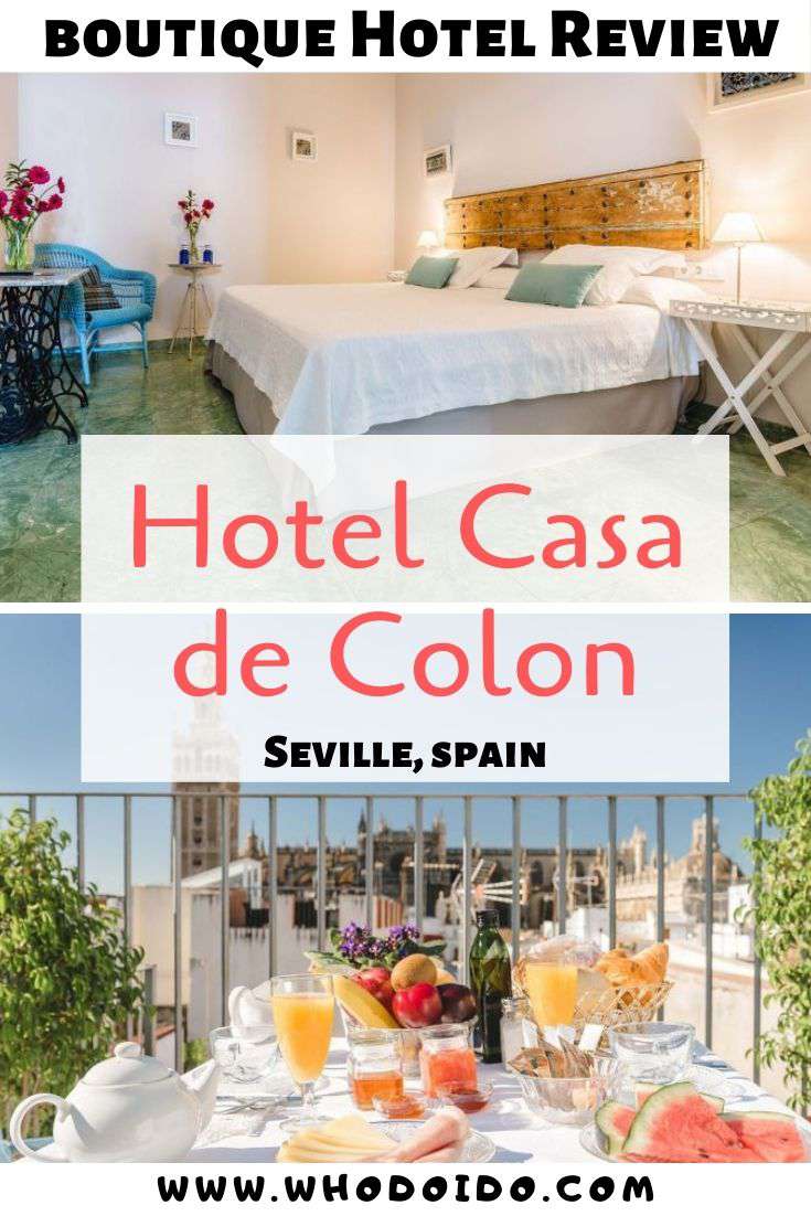 Hotel Casa de Colon, Seville, Spain – WhodoIdo: Stay in this welcoming boutique hotel located in the heart of Seville, close to all the main attractions and tapas restaurants. Enjoy the continental breakfast on the roof terrace and take in the beautiful views!