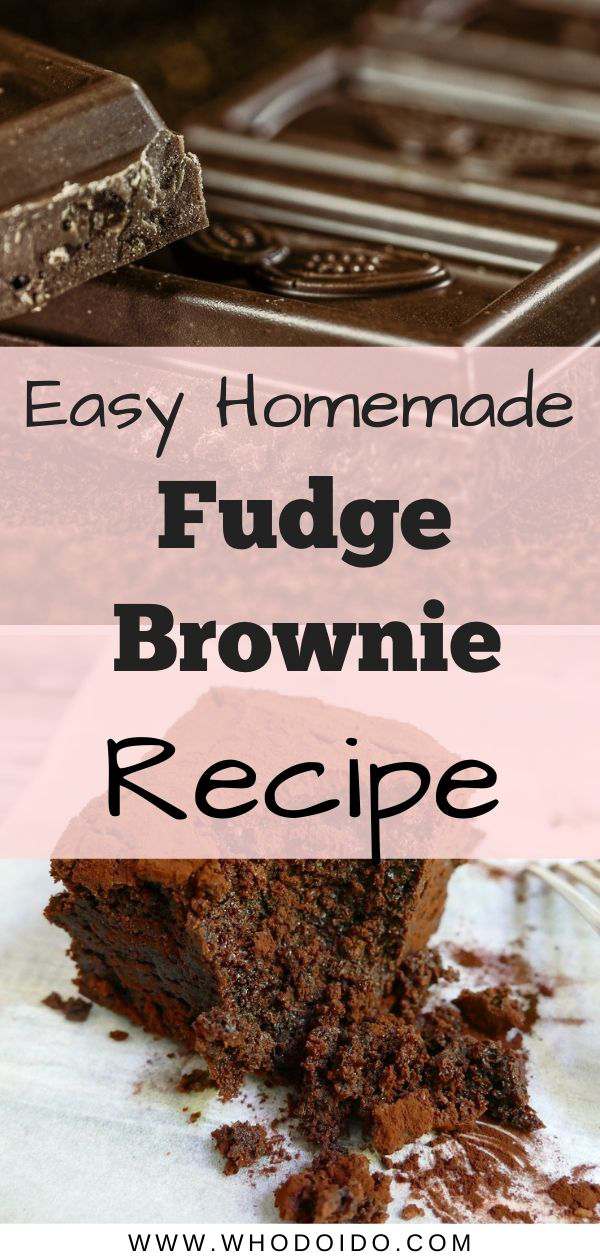 Best Homemade Fudge Brownie Recipe – WhodoIdo: Looking for simple brownie recipe? Try our easy homemade rich fudge brownie recipe. Perfect as a snack or with a scoop of icecream!