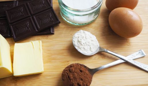 Ingredients for the brownie recipe